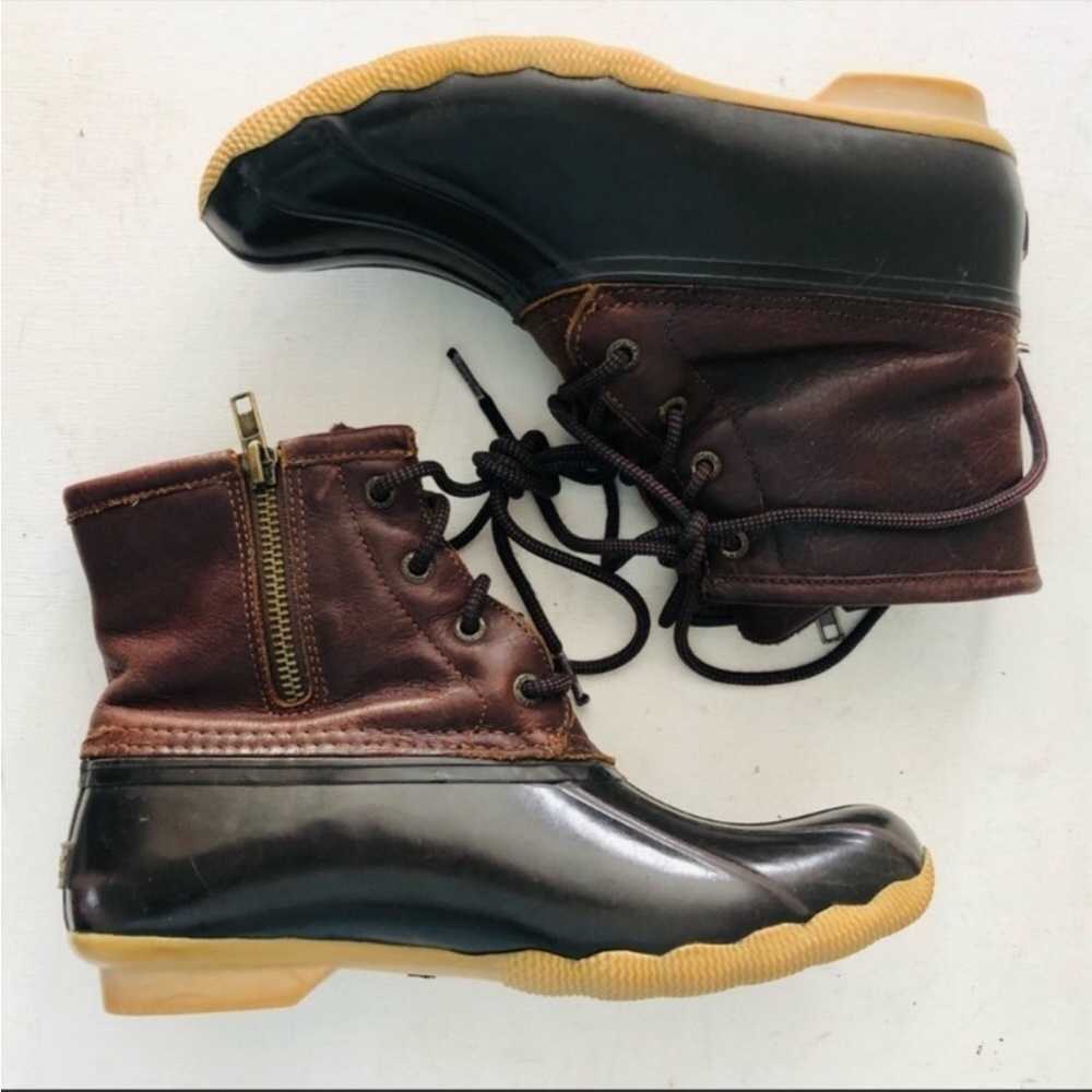 Sperry Saltwater duck brown leather boot